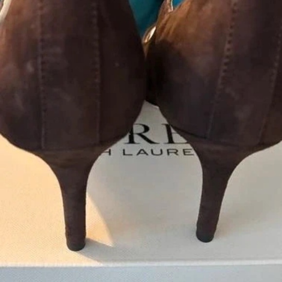 Ralph Lauren Purple Label Dark Brown Heels - Picture 3 of 5